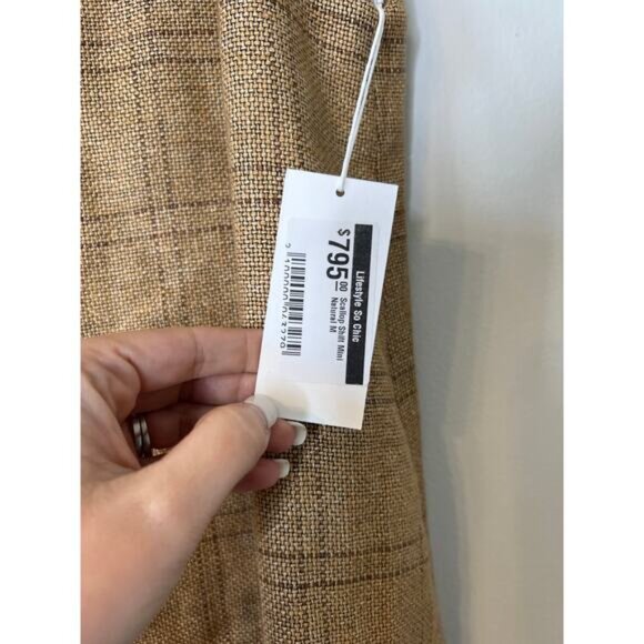 NWT Lisa Marie Fernandez The Scallop Shift Dress Natural Basketweave Linen - Picture 5 of 8